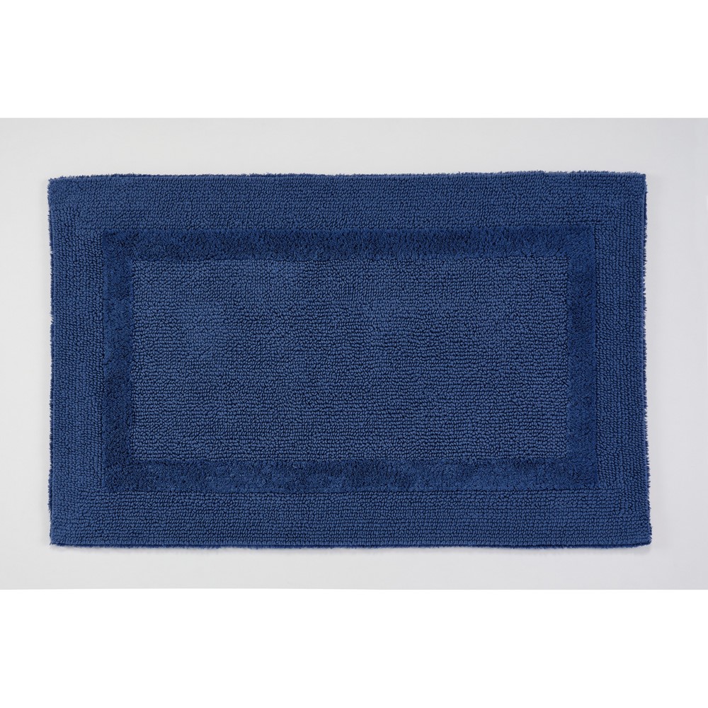 Reversible Bath Mat 332 by Designer Abyss & Habidecor in Cadette Blue